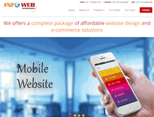 Tablet Screenshot of infowebtechnologies.com